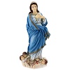 Virgen Inmaculada polvo de mármol pintada 30 cm