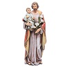 estatua san jose con el nino jesus de pasta de madera pintada 15 cm