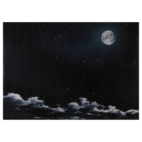 Cielo Nocturno con Luna de Papel 70x100 cm