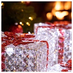 Luz paquetes regalo blanco hielo 120 led h 271521 cm uso int ext 