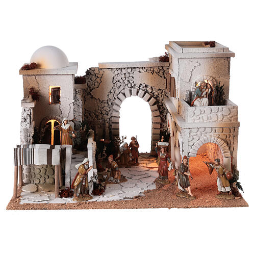 belen arabe mercado estatuas pastores moranduzzo10 cm 35x50x40 cm