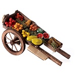 carreta de madera con frutas y verduras para el pesebre 150x150