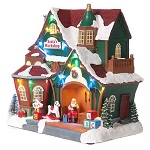 pueblo navideno fabrica de papa noel 30x30x15 cm (1)