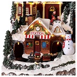 pueblo navideno papa noel en trineo y renos 40x60x30 cm (1)