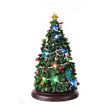 arbol de navidad 35x20x20 giratorio luces led melodia