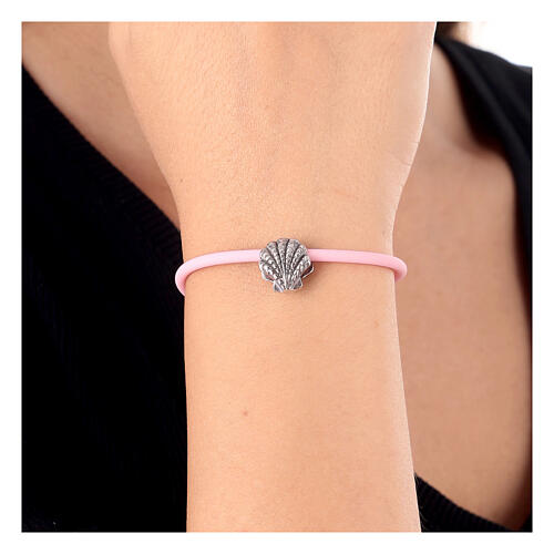 charm pulsera de plata-925 concha