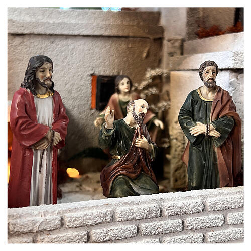 Escena vida de Cristo condena de Jesús estatuas 9 cm